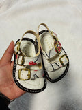 White Cherry Sandals