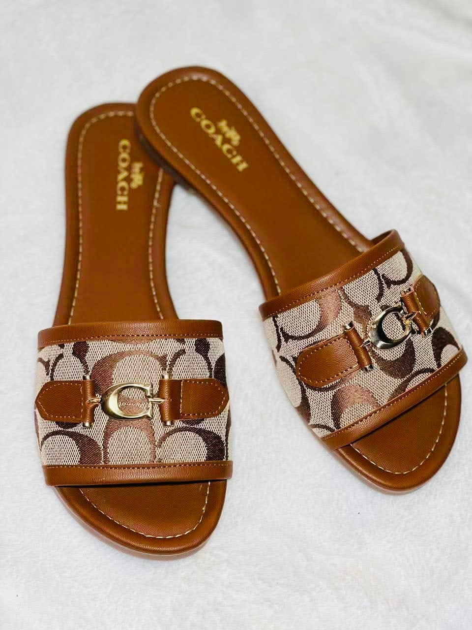 Brown Coach Sandals